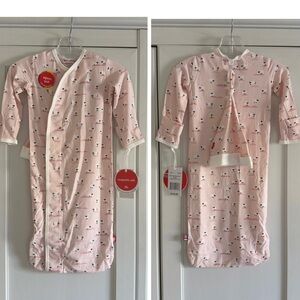 Magnetic Me Baa Baa Baby Pink Modal Magnetic Gown + Hat Size Newborn - 3 Months